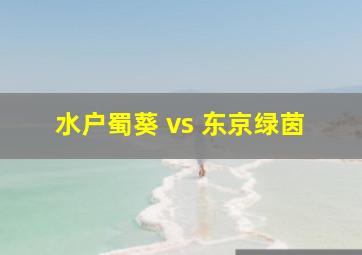 水户蜀葵 vs 东京绿茵